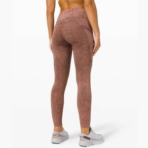 Lululemon Fast and Free Tight II 25" Ice Dye